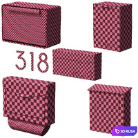 041_Modern Mailboxes 01 Wallmounted 00 3D Model Vray, Corona