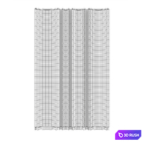 FIFTYFOURMS Corallum Wall Panels 3D Model Corona