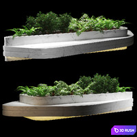 Bench511 type2 3D Model Vray