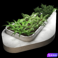 Bench511 type2 3D Model Vray