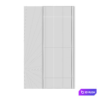 FIFTYFOURMS Smoke Wall Panels 3D Model Corona
