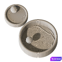 Inflatable children's pool 3D Model Vray, Corona