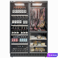 Calice wine fridge 3D Model Vray, Corona