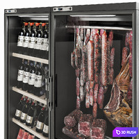 Calice wine fridge 3D Model Vray, Corona