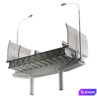 Overpass 3D Model Vray