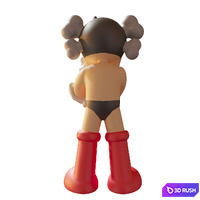 Astroboy KAWS 3D Model Corona