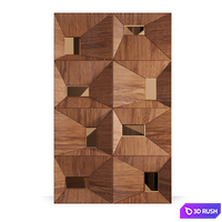 FIFTYFOURMS Talisman Wall Panels 3D Model Corona