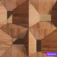 FIFTYFOURMS Talisman Wall Panels 3D Model Corona