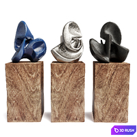Andre Bloc Art figure 3D Model Vray, Corona