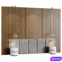 Decotarive Wall panel 046 3D Model Corona
