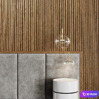 Decotarive Wall panel 046 3D Model Corona