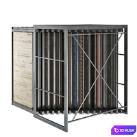 Booth 25.35 RT16 3D Model Vray