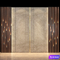 Wall Panel 55 3D Model Vray