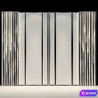Wall Panel 55 3D Model Vray
