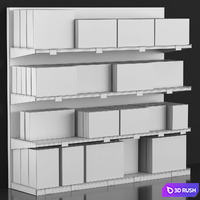 Lego Showcase 3D Model Vray, Corona