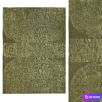 Fontenay Rug by La Manufacture Cogolin 3D Model Corona