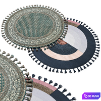 Round carpet 14 3D Model Corona