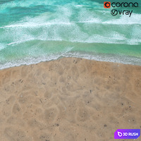 Sea 001 3D Model Vray, Corona