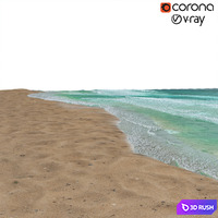 Sea 001 3D Model Vray, Corona