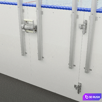 Hockey Rink 20x40 m 3D Model Corona
