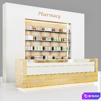 Pharmacy-Cosmetics 3D Model Vray, Corona