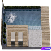 Backyard 07 3D Model Vray, Corona