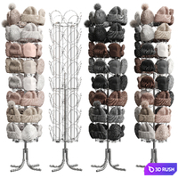 Set of hats and accessories 02 3D Model Corona