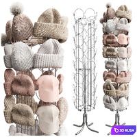 Set of hats and accessories 02 3D Model Corona