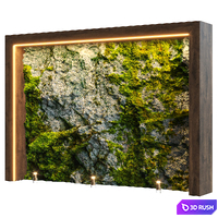 Natural stone wall8 3D Model Vray, Corona