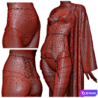 Shop underwear 02 3D Model Corona
