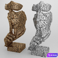 Decorative sculpture of the head 3D Model Corona