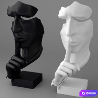 Decorative sculpture of the head 3D Model Corona