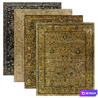 Square rug 3D Model Corona