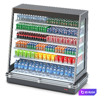 Refrigerated Display Case Luiziana Eco Slim with Drinks 3D Model Vray, Corona