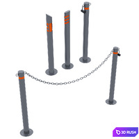 Special equipment for creating parking 3D Model Corona