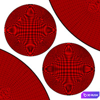 Circle rugs | No. 238 3D Model Vray, Corona