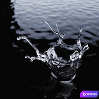 Water Drop Crown 001 3D Model Corona