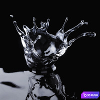 Water Drop Crown 001 3D Model Corona