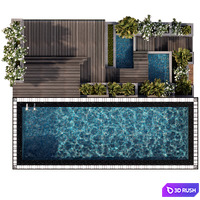 POOL NO25 3D Model Vray, Corona