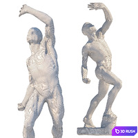 01 Sculpture Male Ecorche 3D Model Vray, Corona