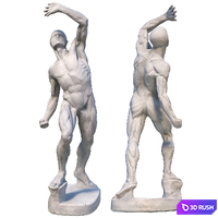 01 Sculpture Male Ecorche 3D Model Vray, Corona