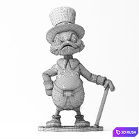 Donald Duck 3D Model Vray