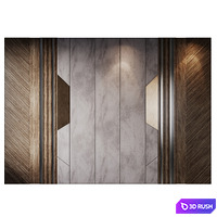 Headboard 30 3D Model Vray, Corona
