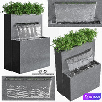 Sutherland Falls Plante 90cm 3D Model Vray, Corona