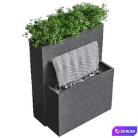 Sutherland Falls Plante 90cm 3D Model Vray, Corona