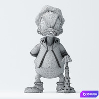 Donald Duck 3D Model Vray