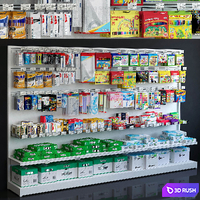 Showcase 034 Stationery 3D Model Vray, Corona