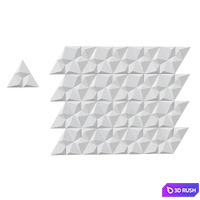 Decorative 3d tiles LUX 3D Model Corona