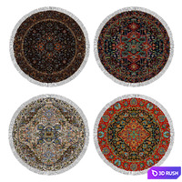 Circle rug 3D Model Corona