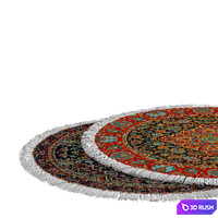 Circle rug 3D Model Corona